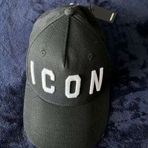 DSquared2 ICON Hat - Black & White